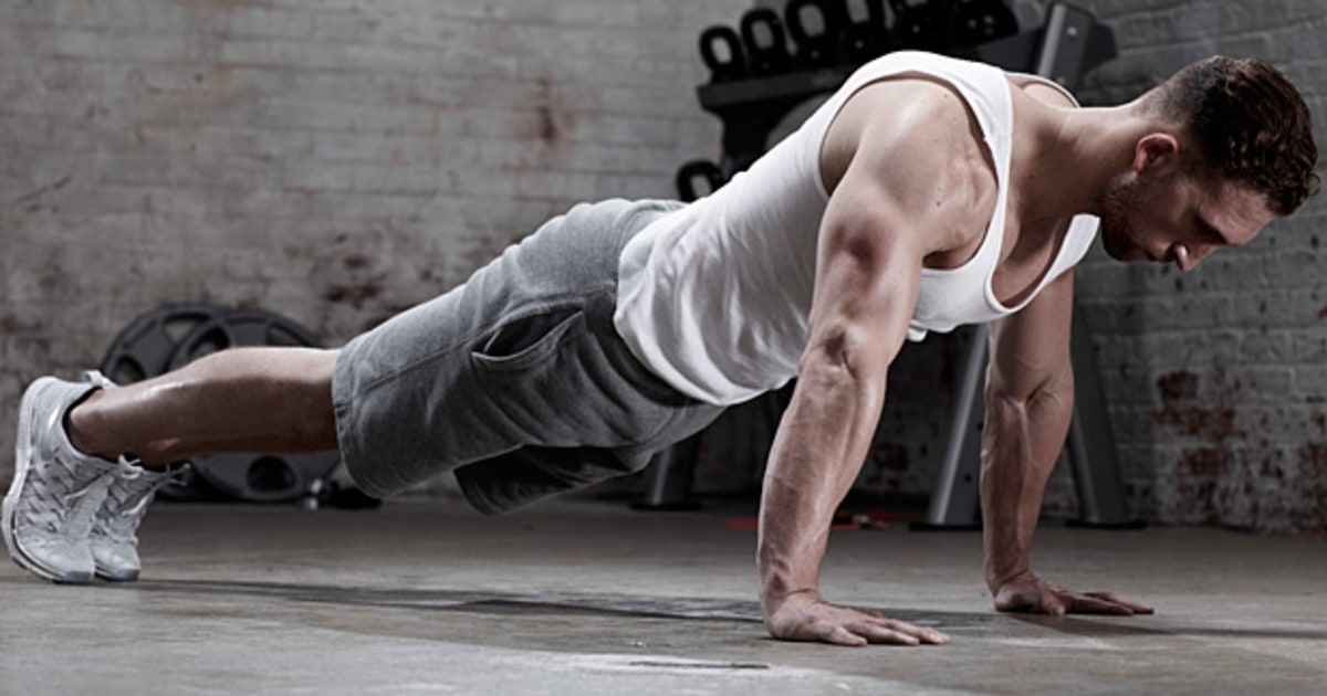 Замена жима лежа отжиманиями